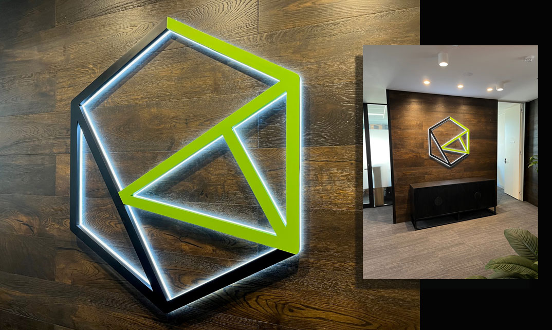 LED Office Reception Sign
